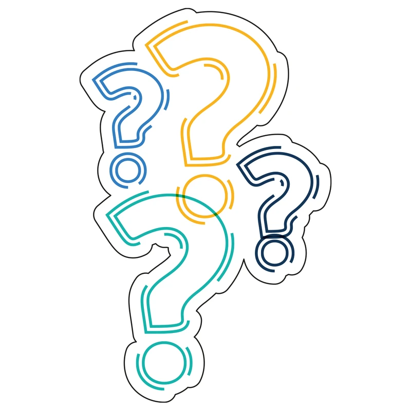 استیکر لپ تاپ مدل علامت سوال کد 199