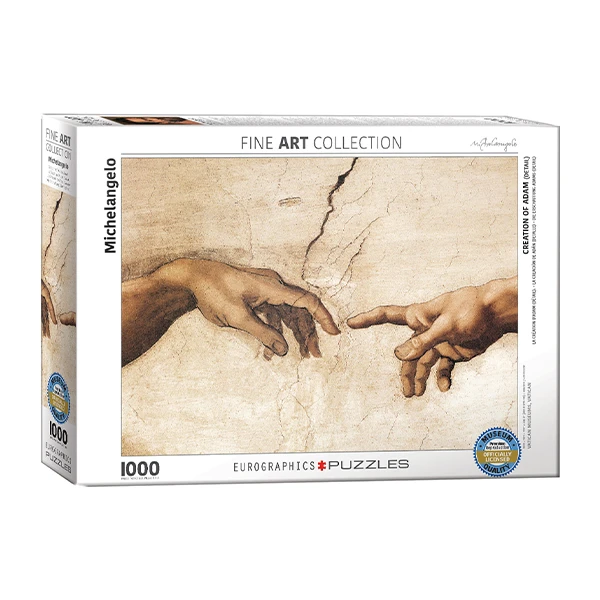 پازل 1000 تکه یوروگرافیکس پازلز مدل Creation of Adam كد 2016 مناسب نوجوان و بزرگسال