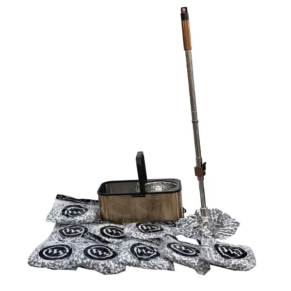 ست سطل و زمین شوی دبلیو اس مدل SS20 به همراه سری یدک مجموعه 10 عددی