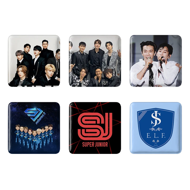 مگنت خندالو طرح گروه سوپر جونیور Super Junior کد 1292B مجموعه 6 عددی