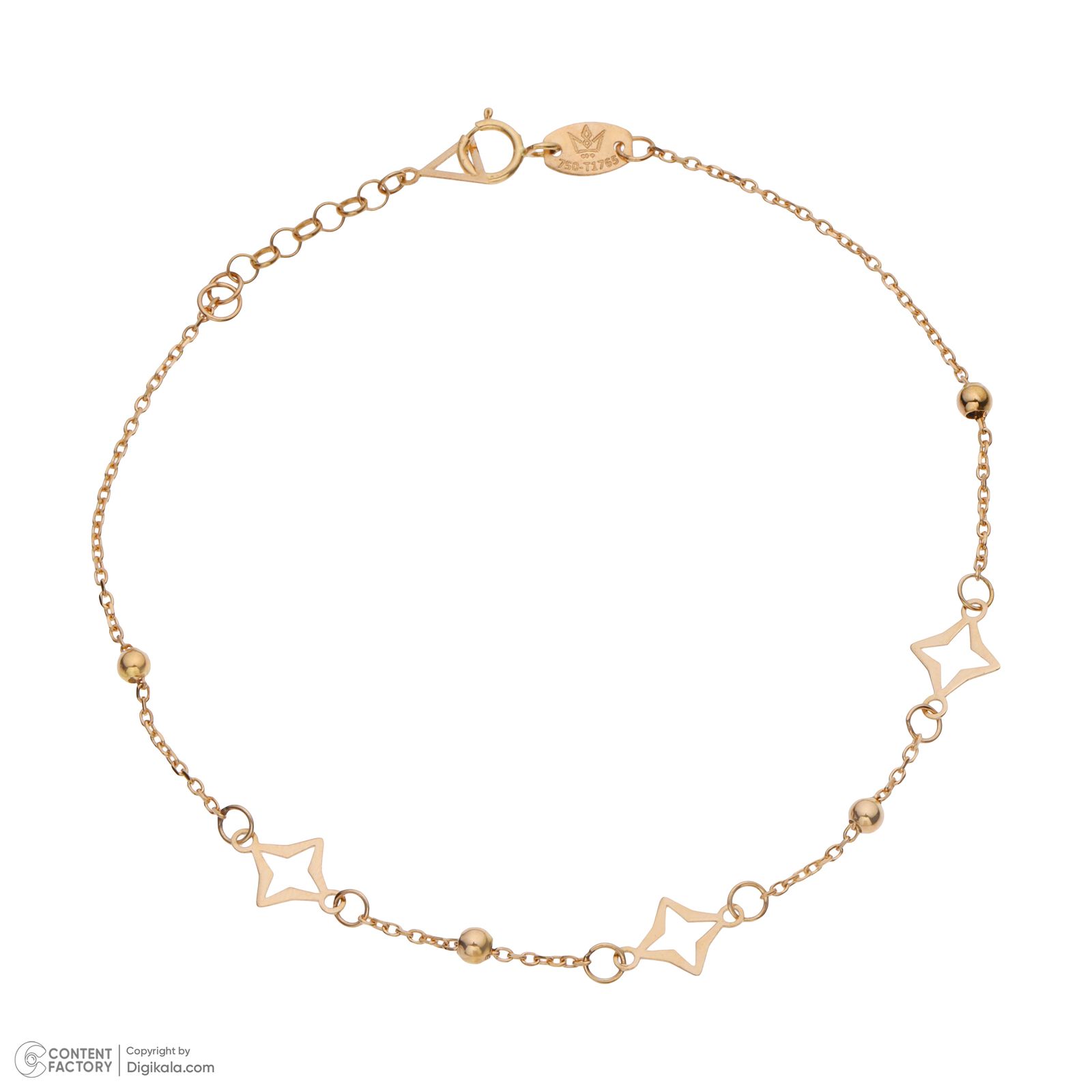 دستبند طلا 18 عیار زنانه مایا ماهک مدل MB1685 -  - 2