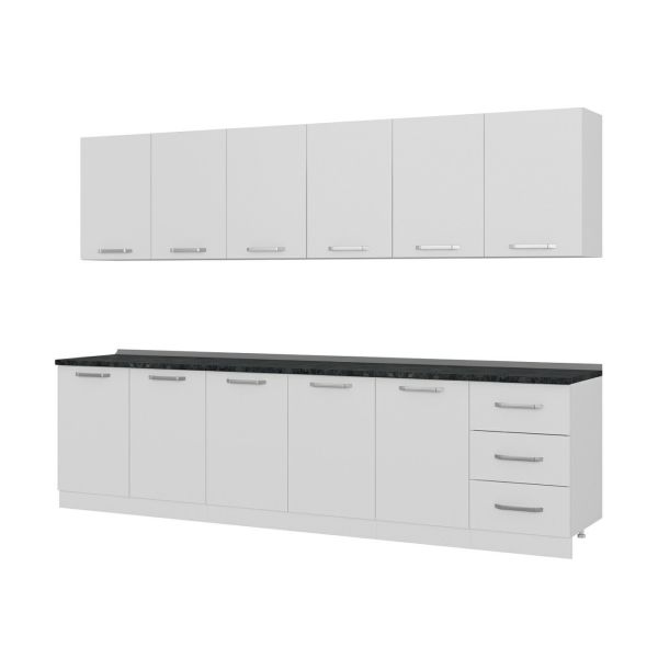 نکته خرید - قیمت روز کابینت آشپزخانه فلفور کابینت مدل 300 cm مجموعه 7 عددی خرید