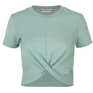 کراپ‌تاپ آستین کوتاه زنانه مدل MMDS-AT7007