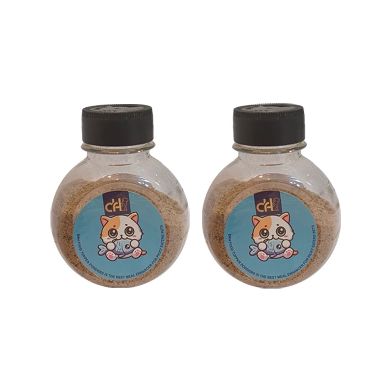 پودر طعم دهنده غذای سگ و گربه دکتر مدل چاشنی طعم ماهی وزن 160 گرم بسته 2 عددی