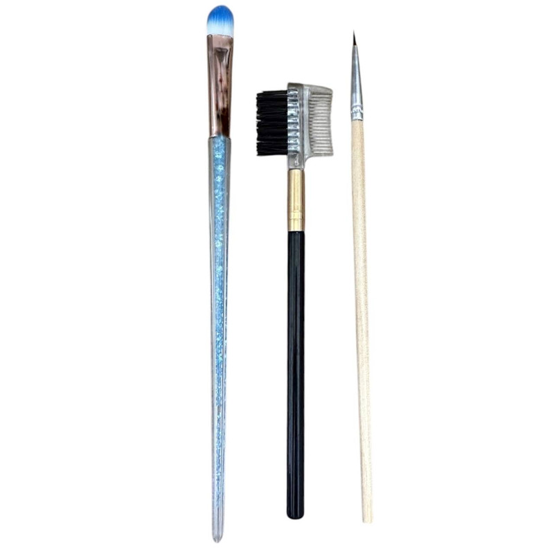 برس آرایشی مدل E55-00 مجموعه 3 عددی
