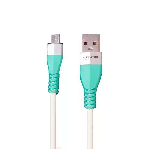 کابل تبدیل USB به MicroUsb الیگیتور مدل AG-110 طول 1 متر