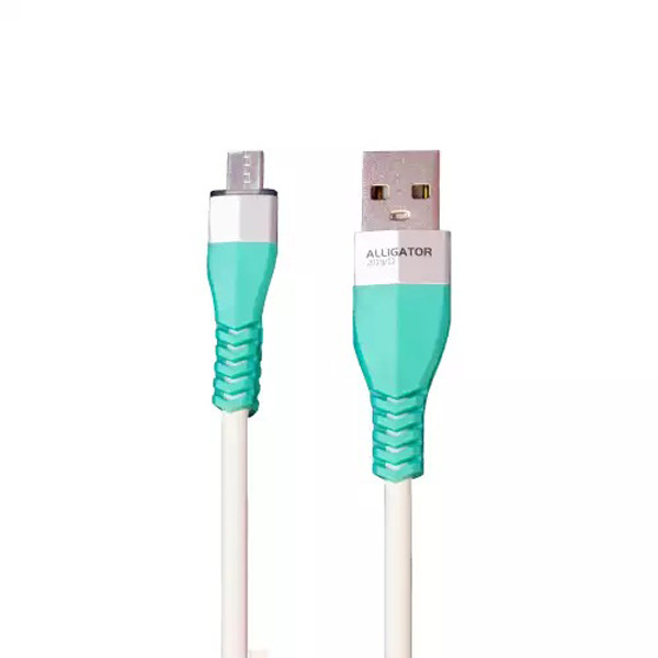 کابل تبدیل USB به MicroUsb الیگیتور مدل AG-110 طول 1 متر