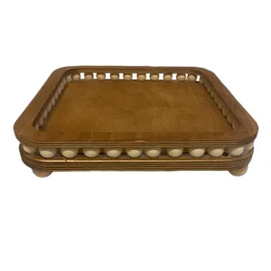 سینی مدل مهره دار چوبی کد 301