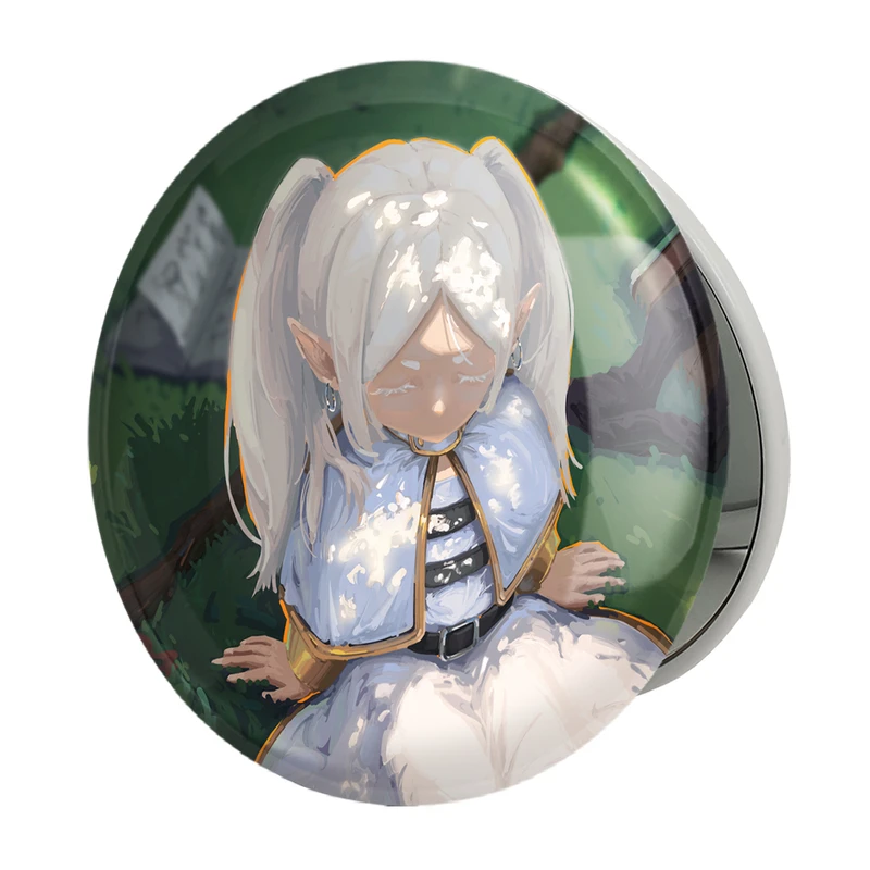 آینه جیبی خندالو طرح انیمه فریرن (Frieren) مدل تاشو کد 33908