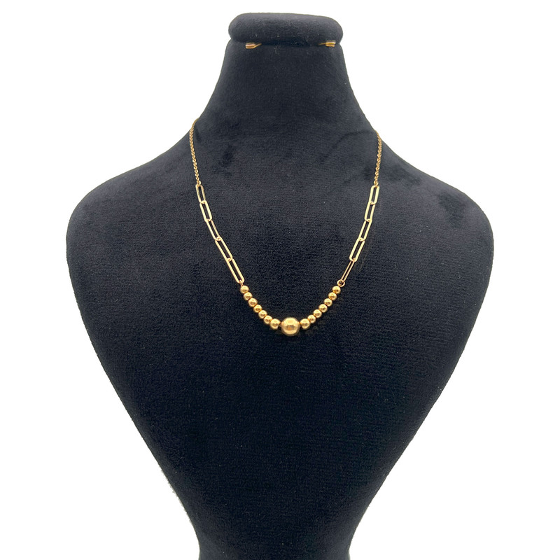 گردنبند طلا 18 عیار زنانه با طرح هرمس گالری صادقی مدل 0548