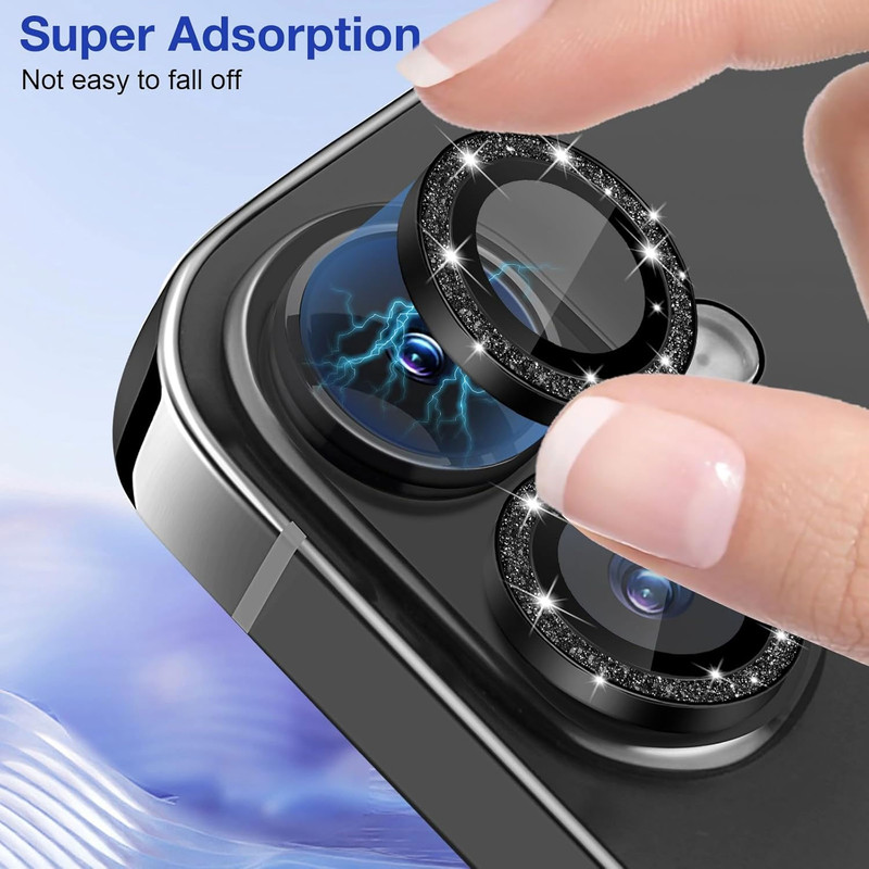 محافظ لنز دوربین انتک مدل Glitter Lens مناسب برای گوشی موبایل اپل iPhone 16 / 16 Plus