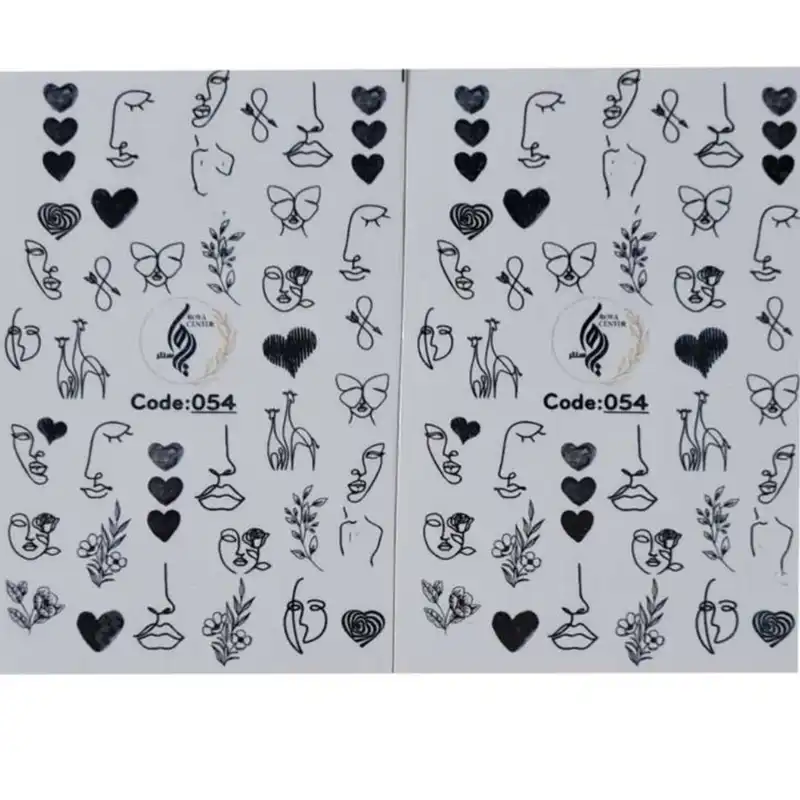 برچسب لنز ناخن رویاسنتر مدل 054LL مجموعه 2 عددی