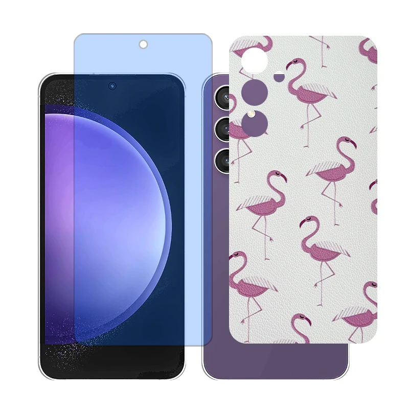 محافظ صفحه نمایش آنتی بلو گلس مدل Together مناسب برای گوشی موبایل سامسونگGalaxy A55 به همراه برچسب پوششی پشت گوشی 