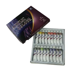 رنگ اکرلیک  مموری کد 54 حجم  12 میلی لیتر بسته 18 عددی