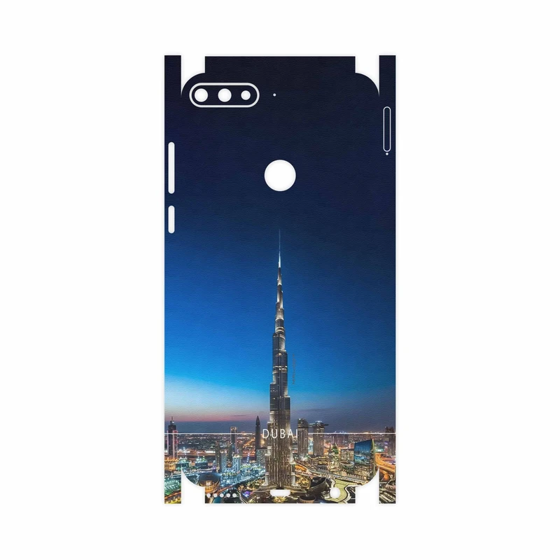 برچسب پوششی ماهوت مدل Dubai City-FullSkin مناسب برای گوشی موبایل هوآوی Y7 Prime 2018