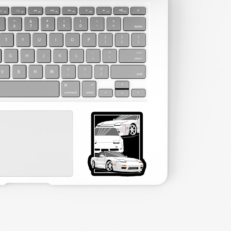 استیکر لپ تاپ و موبایل بووم طرح ماشین مدل 3Nissan 240SX کد KT41