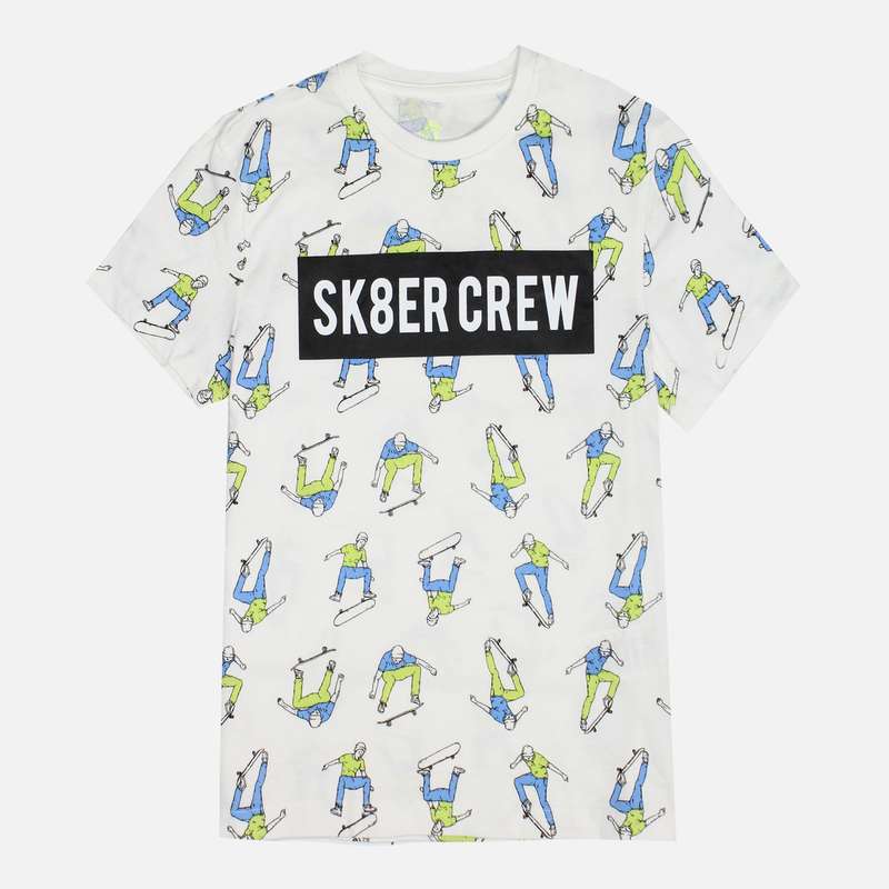 تی شرت آستین کوتاه پسرانه پیپرتس مدل SK8ER-307083