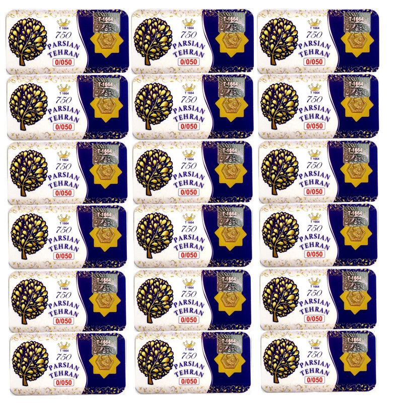 سکه گرمی طلا 18 عیار پارسیان تهران مدل ELN418 مجموعه 18 عددی