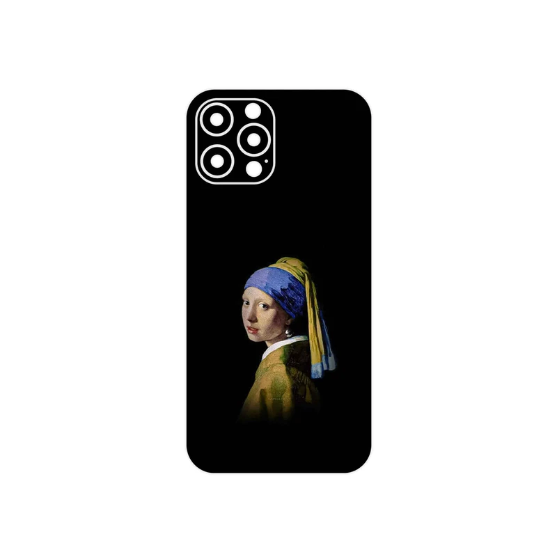 برچسب پوششی ماهوت مدل Girl with a Pearl Earring of Vermeer مناسب برای گوشی موبایل اپل iPhone 12 Pro Max