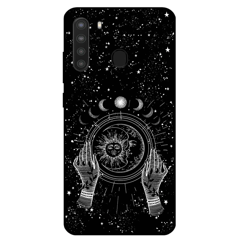کاور مگافون طرح ماه و خورشید مدل 1892 مناسب برای گوشی موبایل سامسونگ Galaxy A21  
