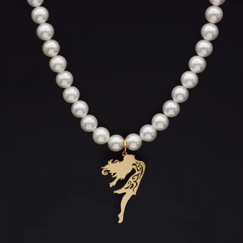 گردنبند طلا 18 عیار زنانه الن نار مدل دختر کد ELN9863377