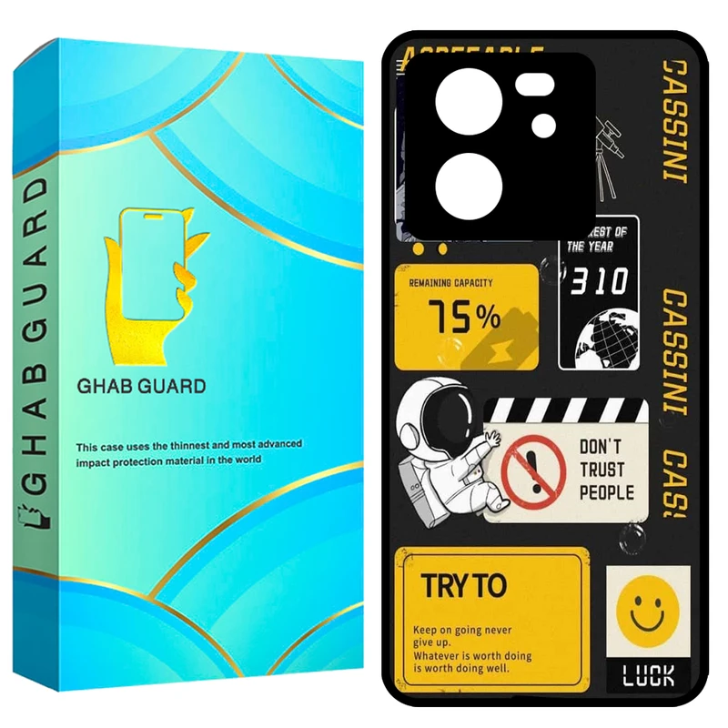  کاور قاب گارد طرح فضانورد مدل GCHP13T مناسب برای گوشی موبایل شیائومی 13T / 13T Pro / Redmi K60 Ultra