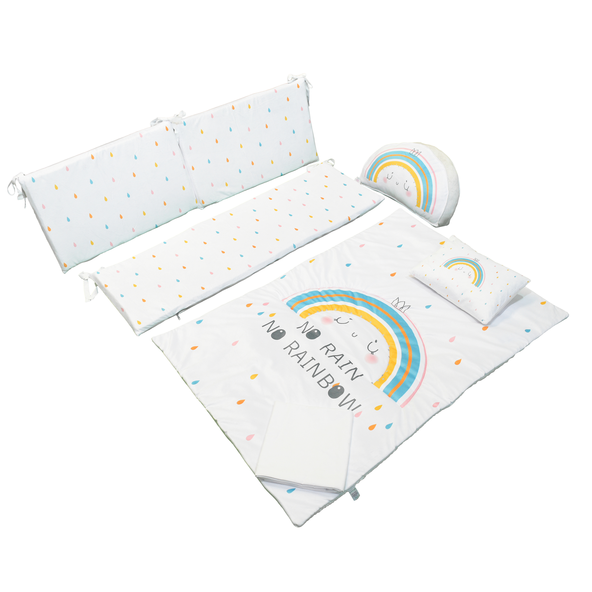 سرویس خواب 7 تکه کودک مامزکیوتی مدل RAIN BOW-SK80
