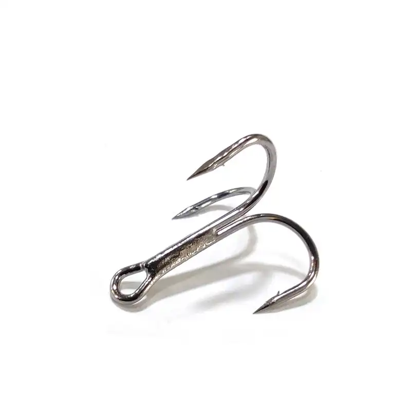 قلاب ماهیگیری مدل سه شاخ فولادی شماره 6 بسته 5 عددی