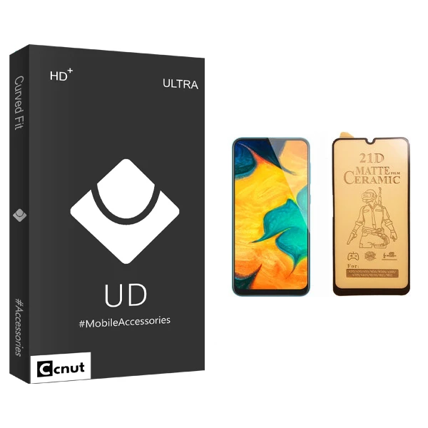 محافظ صفحه نمایش سرامیکی کوکونات مدل UD Black مناسب برای گوشی موبایل سامسونگ Galaxy A30