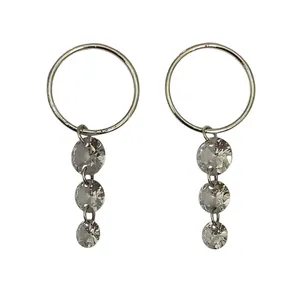 گوشواره حلقه ای زنانه مدل ژوزفین کد E2764