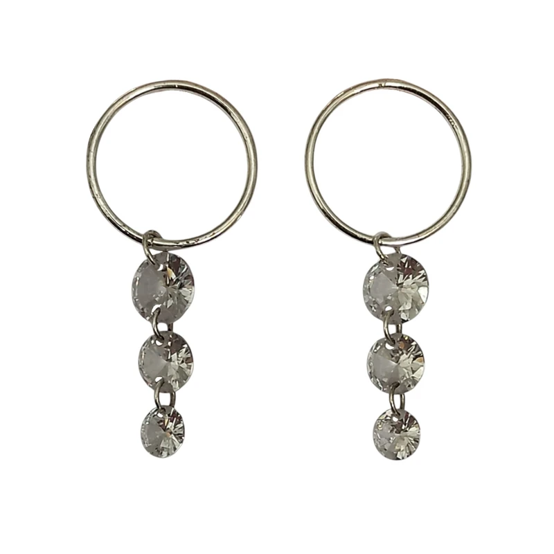 گوشواره حلقه ای زنانه مدل ژوزفین کد E2764