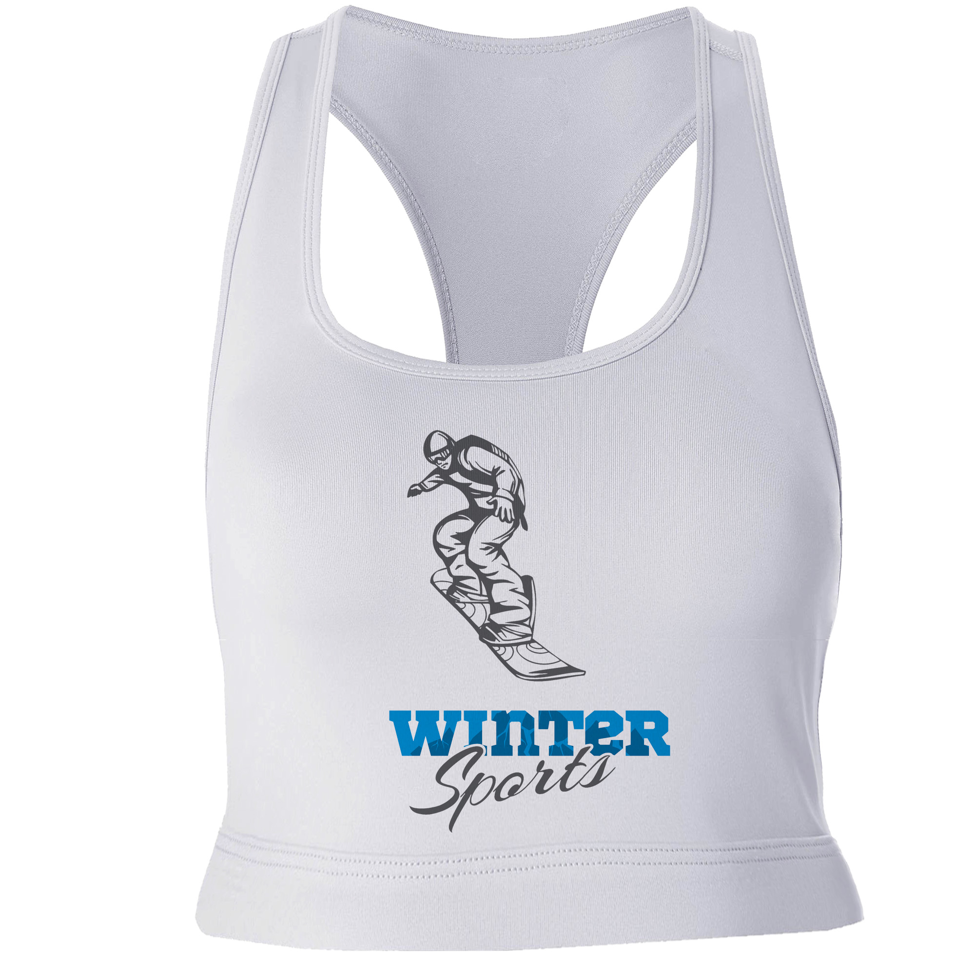نیم تنه ورزشی زنانه مدل Winter Sports کد SH038 رنگ سفید