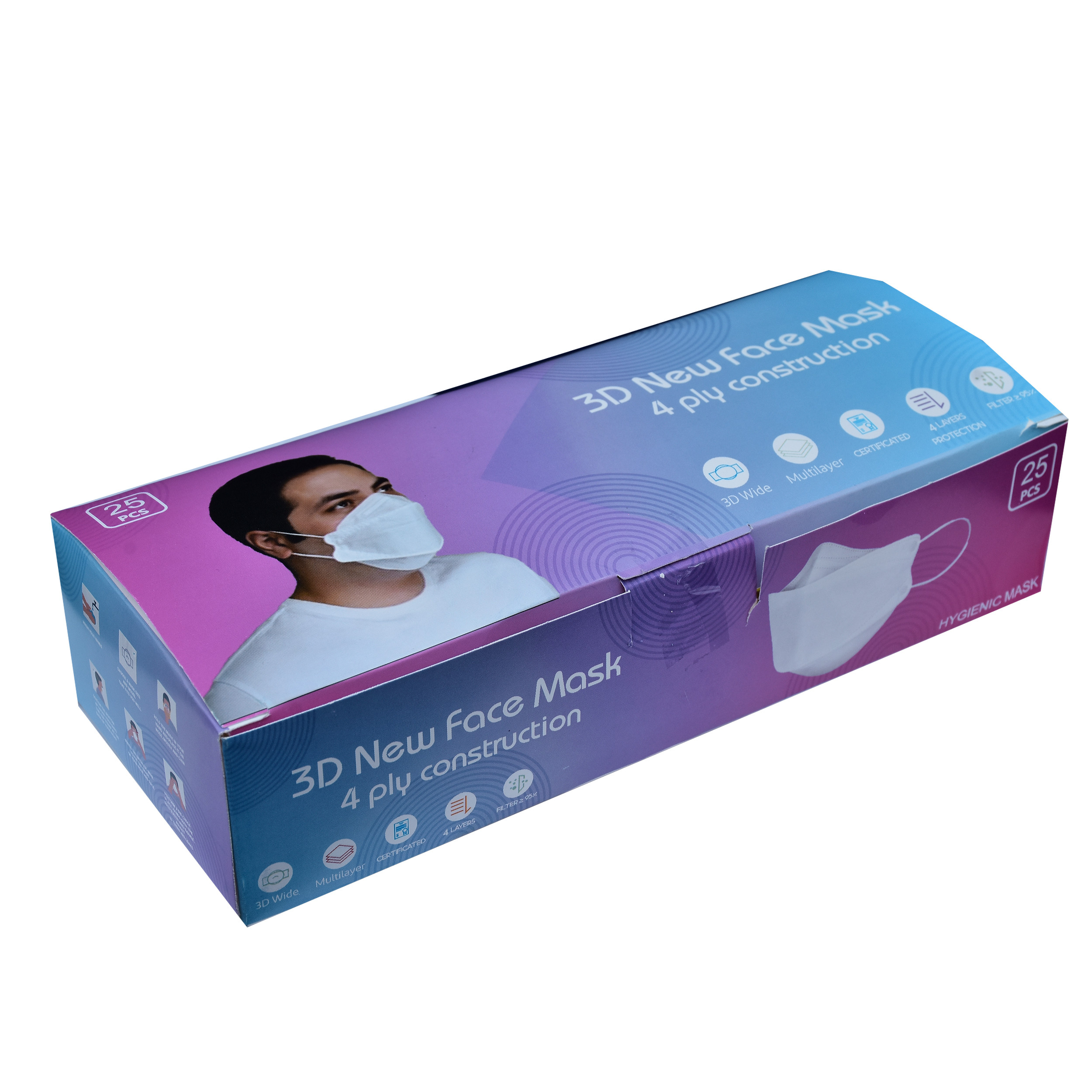 ماسک تنفسی کد 0063SA بسته 25 عددی