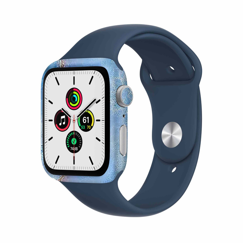 برچسب ماهوت طرح Blue-Ocean-Marble مناسب برای اپل واچ Watch Se 40mm