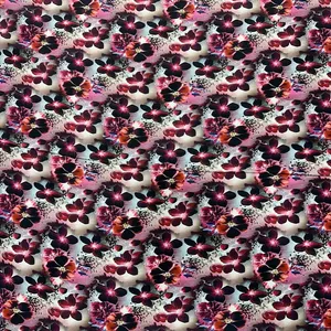 پارچه لباس عرض 1.5 متر مدل کرپ حریر رنگ صورتی