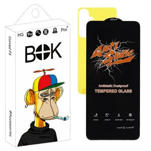 محافظ صفحه نمایش بوک مدل Antistatic Pro مناسب برای گوشی موبایل سامسونگ galaxy s24 fe به همراه برچسب پوششی
