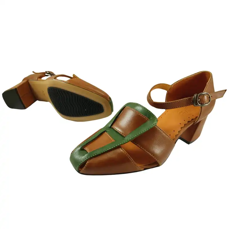 صندل زنانه مدل چرم طبیعی کد 671.1