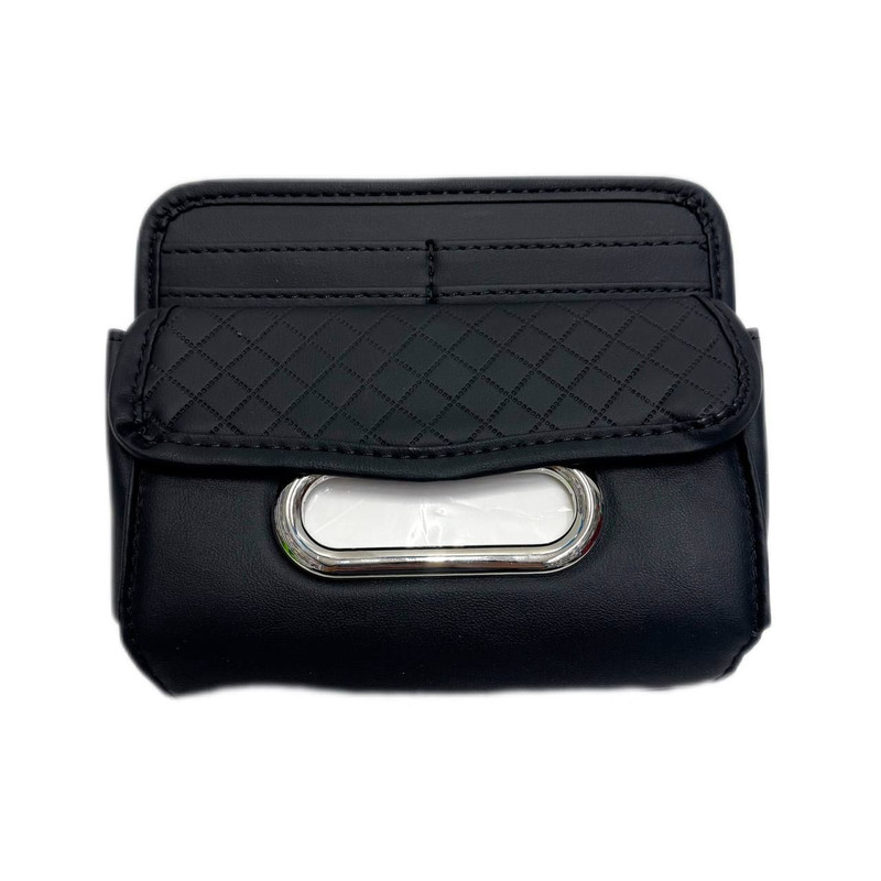 جای دستمال کاغذی خودرو مدل چرمی کد 01