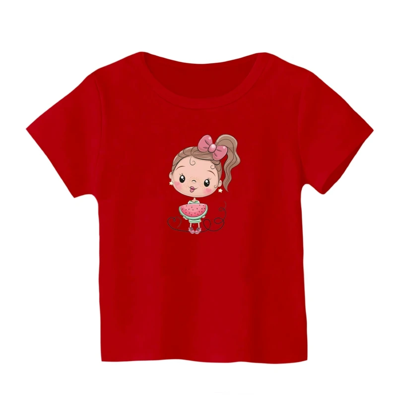 تی شرت آستین کوتاه بچگانه مدل دخترک یلدایی کد 11