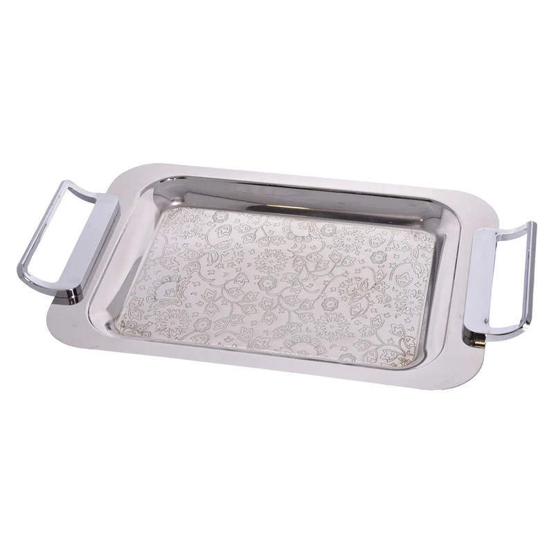 سینی دسته دار یونیک کد 02 - 4075 سایز 26*42 سانتی متر