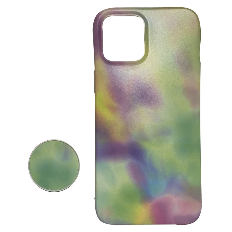کاور مدل COLOR88 مناسب برای گوشی موبایل اپل IPHONE12/12PRO به همراه پاپ سوکت