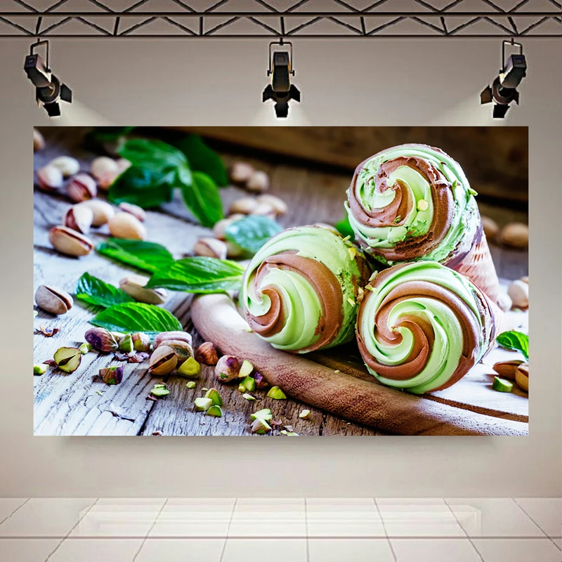 پوستر طرح بستنی مدل پسته ای کد AR30569