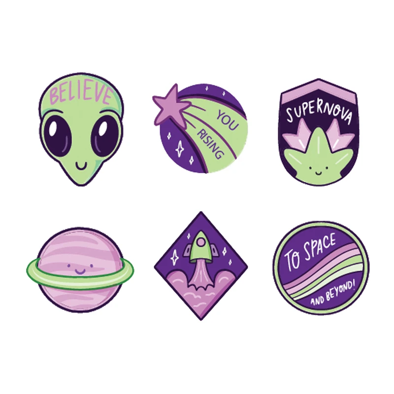 استیکر هفال طرح آلین کد H9 مجموعه 6 عددی