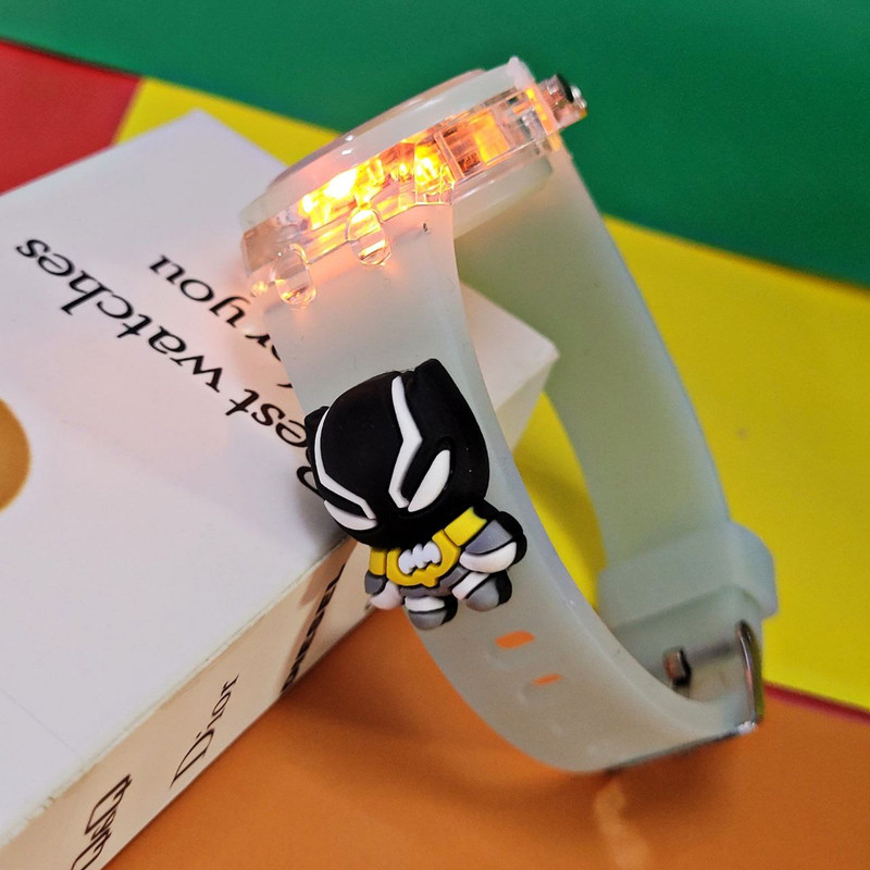 ساعت مچی عقربه ای بچگانه مدل چراغدار 04