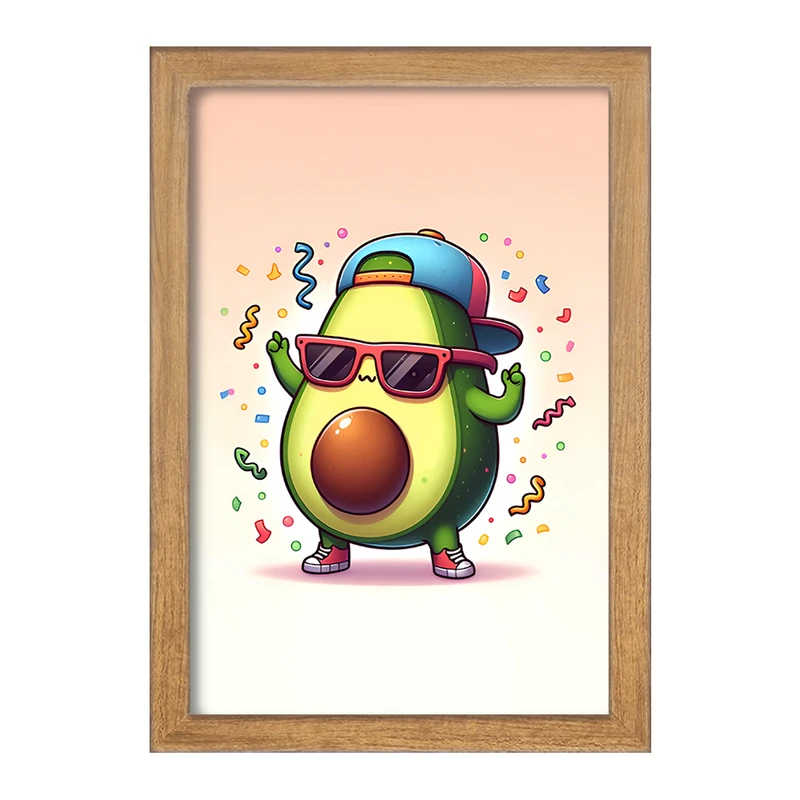 تابلو خندالو مدل آووکادوی خوشحال کد F7969