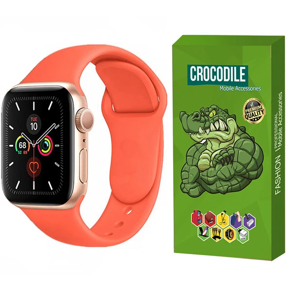 بند کروکودیل مدل C-Silicon مناسب برای اپل واچ سری 1 38 / 40 میلیمتری