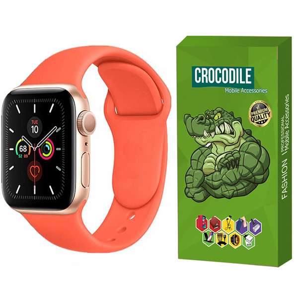 بند کروکودیل مدل C-Silicon مناسب برای اپل واچ سری 3 42 / 44 میلی متری