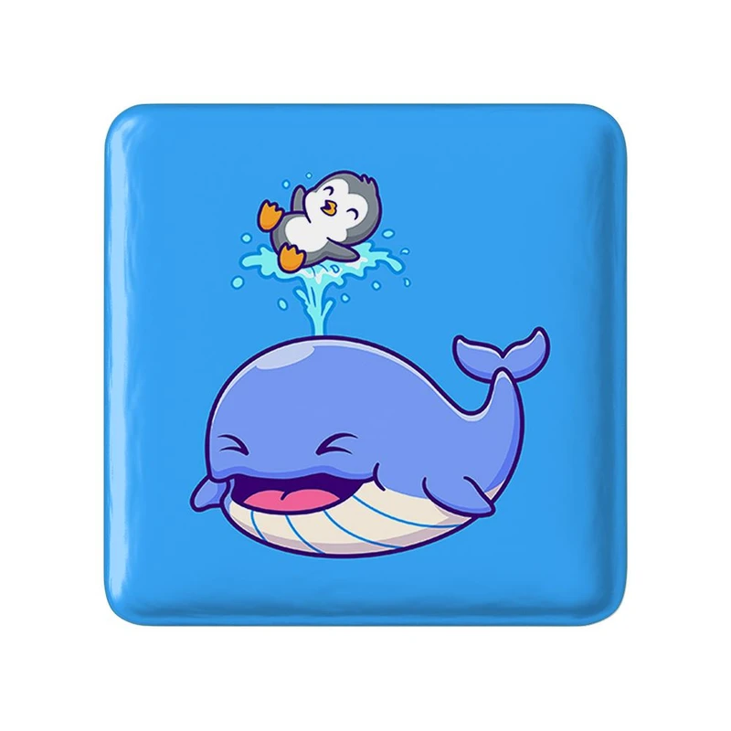 مگنت خندالو مدل حیوانات بامزه نهنگ و پنگوئن کد 25424