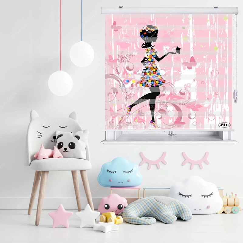  پرده زبرا زیو مدل K3136 سایز 300x200 سانتی متر