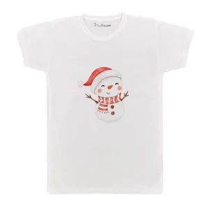 تی شرت بچگانه پرمانه طرح آدم برفی کد pmt.4272